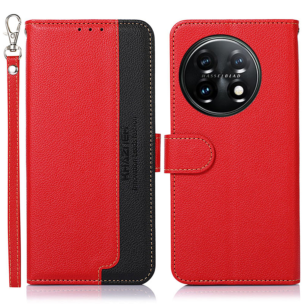 KHAZNEH For OnePlus 11 5G Litchi Texture TPU PU Leather Phone Case RFID Blocking Flip Stand Wallet Cover KHAZNEH For OnePlus 11 5G Litchi Texture TPU PU Leather Phone Case RFID Blocking Flip Stand Wallet Cover